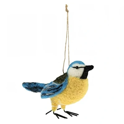 Image of Trimits Needle Felting Craft Kit, Blue Tit, 10 x 8cm (4.7 3.1in)