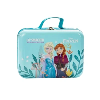 Image of Lip Smacker Frozen Lunch Box Tin, All in One Safe to Use Make up Gifset for Kids Including Face, Lips and Nails with Hair Beauty Accessories Included your Kids&#039; Princess Look