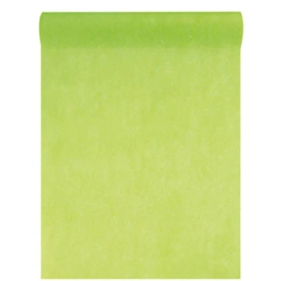 Image of Non woven fabric, 30 cm (25 m long) table runner party, wedding decoration. light green