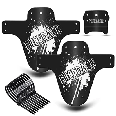Image of NICEDACK Mud Guard, 2Pcs MTB Bicycle Mudguards for 26&quot; 27.5&quot; 29&quot; Mountain Bike Rear and Front Mudguard Fender