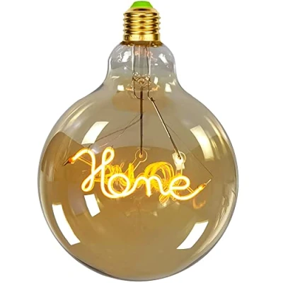 Image of Tianfan Vintage Led Bulbs Big Globe G125 4W 220/240V Alphabets Specialty Decorative Light Bulb Super Yellow Warm (Home)