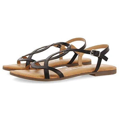 Image of GIOSEPPO Women&#039;s lamim Sandal, Black, 5.5 UK