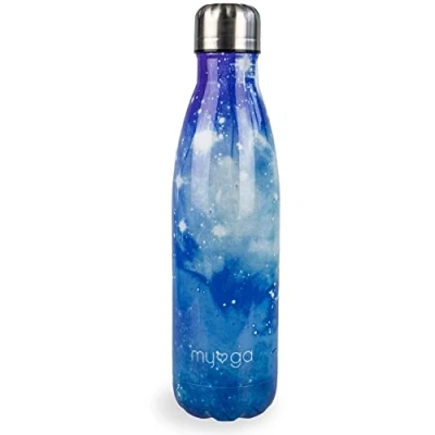 Image of Myga 500ml Metal Reusable Insulated Vacuum Stainless Steel Water Bottle Double Walled Leak Proof BPA Free Drinks Flask for Outdoor Sports Keeps Hot and Cold Dreamer