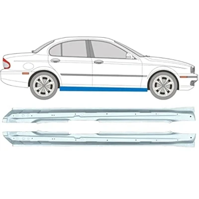 Image of Door Full Sill Repair Panels/SET of 2 / suitable for Jaguar X Type 2001 2009 CF 1 Unpainted steel/For both sides the car/Get rid rust in your car!