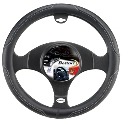 Image of Bottari 16344 Steering Wheel Cover Road, diameter: 3941 CM Black/Grey
