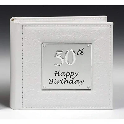 Image of Deluxe 50th Birthday Party Photo Picture Album Gift