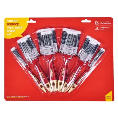 Image of Amtech S3940 10 Piece paint brush set