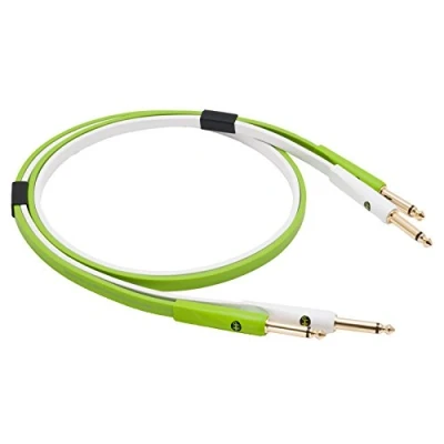 Image of Neo by Oyaide NEOTS2M d+ TS (Class B) Durable Audio and Signal Cable for DJ’s, Musicians Producers,Green, 2 Meter