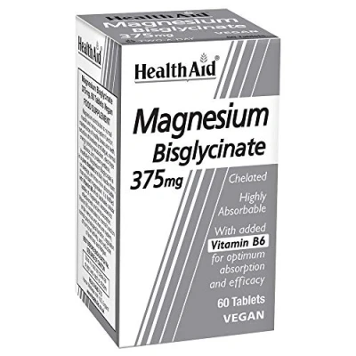 Image of HealthAid Magnesium Bisglycinate Vegan Tablets, 60 Count