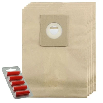 Image of SPARES2GO Strong Dust Bags for Nilfisk GM Series Vacuum cleaner (Pack of 5)