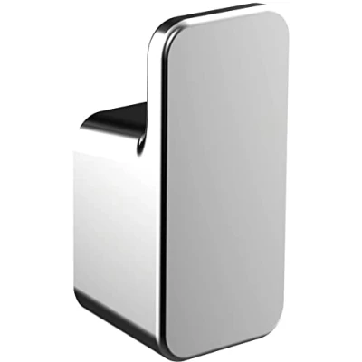 Image of Emco Art 167500100 Wall Mounted Towel Hook Chrome Bathroom Guest Toilet Length 24 mm Grey