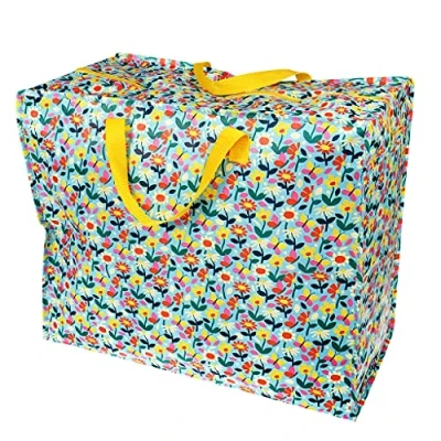 Image of Large Storage Bag with Zip Strong and Durable 55 x 48 28cm 70l Choice of Design (Butterfly Garden)