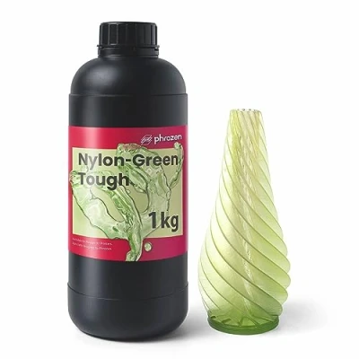 Image of phrozen UV Resin 3D Printer Tough [Nylon Green Tough] High Toughness, Strength, Low Shrinkage Printing Material for LCD/SLA Printers, Prototyping Developments, Functional Models(1000g)