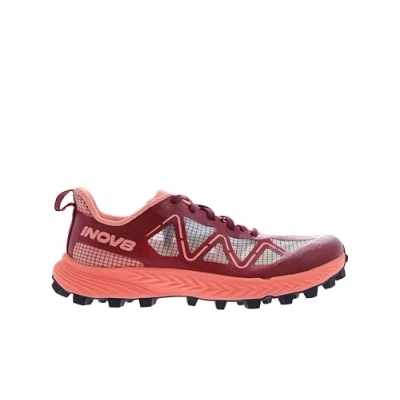 Image of INOV8 Mudtalon Speed Women&#039;s Trail &amp; Fell Running Shoe Burgundy/Coral 7.5 Precision
