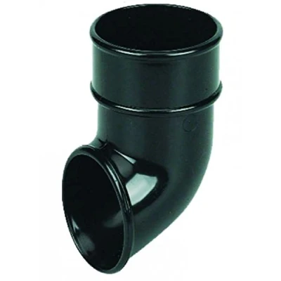 Image of FloPlast 68mm Round Gutter Pipe Shoe Black by