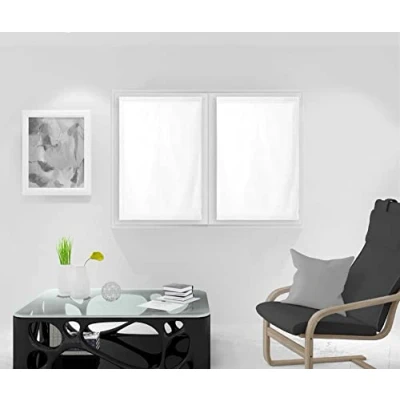 Image of DOLLY pair of brise bise curtains 70 x90 cm, white