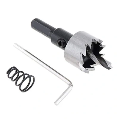 Image of OriGlam 22mm HSS Drill Bit, Hole Saw Cutter, Kit, Bit Set Cutter Tool, High Speed Steel Cutting Metal Alloy Kit For Wood
