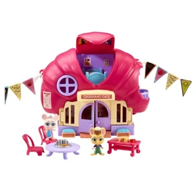 Image of Character Options 07394 Millie &amp; Friends Mouse in The House Croissant Café, Collectable Toys, Imaginative Play, Playset, Gift for 3 7 Year Old, One Size