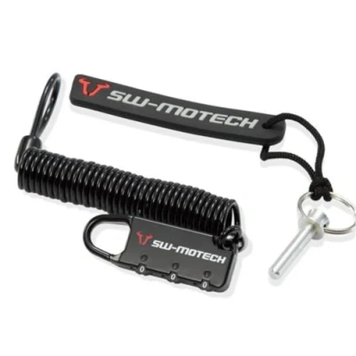 Image of SW MOTECH Anti theft device for EVO tank backpack locking pin/motorcycle bag cable lock.
