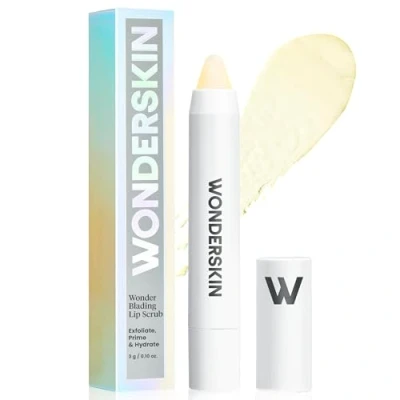 Image of Wonderskin 3 in 1 Lip Scrub, Exfoliator Product for Soft, Nourished, Flake Free Lips with One Step Prep, Scrub &amp; Moisturizer, Therapy, Hydrating Balm,