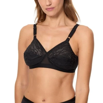 Image of Playtex Bra Woman Cross Your Heart Lace 0165 x1, Black, 38C