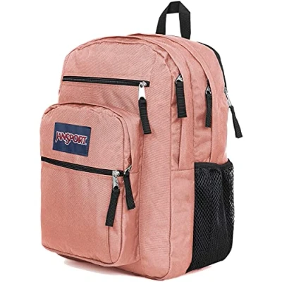 Image of JANSPORT BIG STUDENT Large Backpack, 15 inch laptop compartment, Misty Rose (Pink)