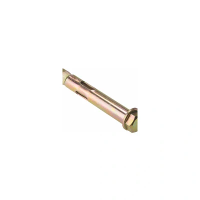 Image of ForgeFix Sleeve Anchors Hex Bolt M10 x 50mm Zinc Yellow Passivated Bag 10