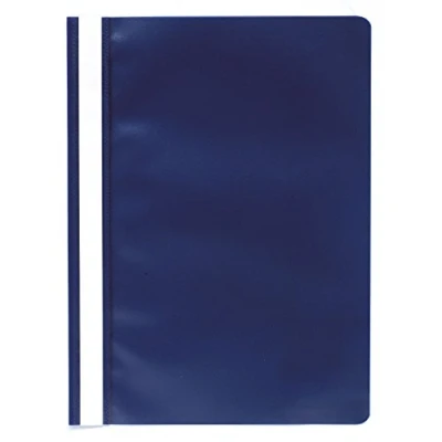 Image of Exacompta Ref 449207B_PAQ PP Transfer File Suitable For Use With A4 Documents, Premium PVC, Clear Front Cover, Holds Approx. 100 Sheets Blue (Pack of 25)