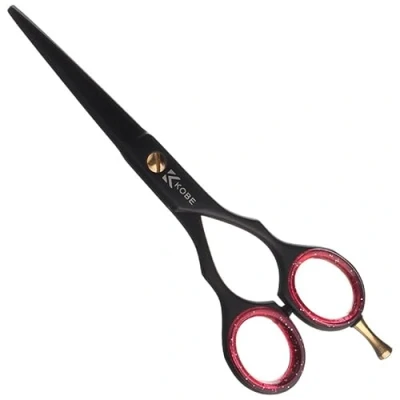 Image of Kobe Professional Night Hairdressing Scissors with Scissor Wallet &amp; Cutting Comb 5.5 Inch