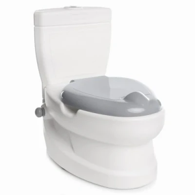 Image of ebebek Baby plus Educational Fun Potty Splash Guard, Lightweight Portable Great for Travel Kids Toilet Seat to Encourage Practice Toddler Children Infants (Dark Grey)