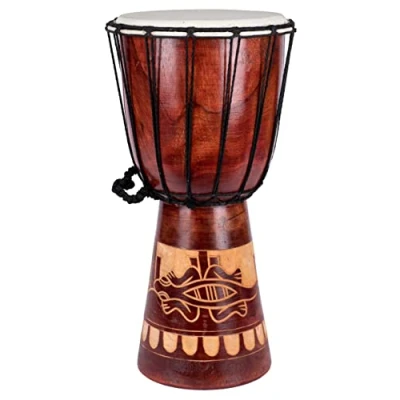 Image of 40cm Large Djembe Drum Bongo Gecko Wood Beginner Kids