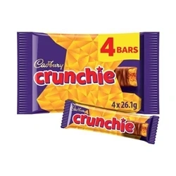 Image of Cadbury Crunchie Chocolate Bar, 26.1 g (Pack of 4)