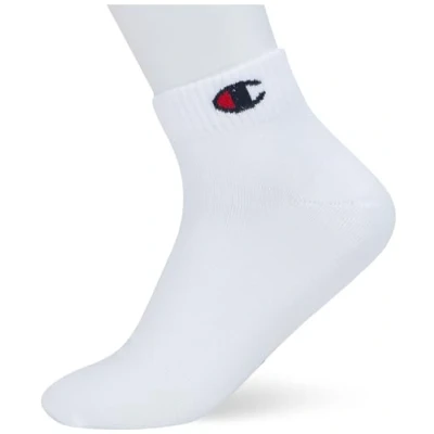 Image of Champion Basics 3pk Quarter Socks, White, 2.5 5
