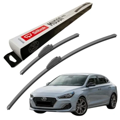 Image of Silbak Windscreen Wipers, for HYUNDAI I30 FASTBACK (2017 ONWARDS) Wiper Blades, 650mm/400mm