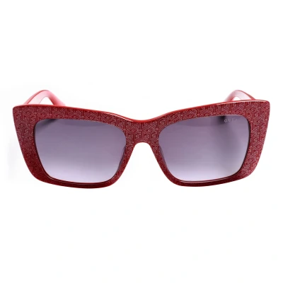 Image of Guess Womenss acetate sunglasses with rectangular shape GU7890 Red One Size