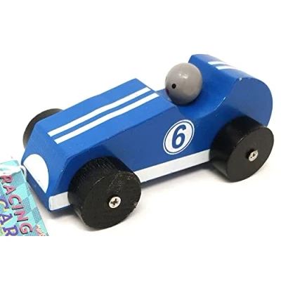 Image of MAJIGG Wooden Racing Cars 12cm (colour sent at random)