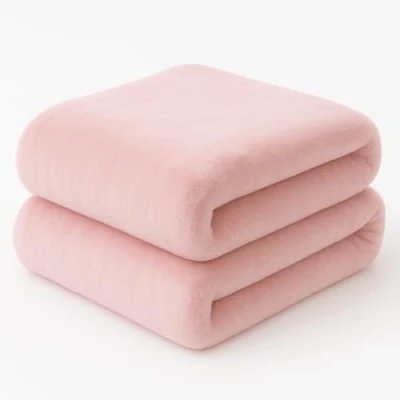 Image of Dreamcatcher Luxurious Pink Faux Fur Throw Blanket 160 x130cm, Large Blankets and Throws Fleece Blanket, Ideal Fluffy for Sofas, Beds, Chairs Couch