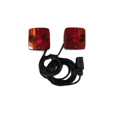Image of Magnetic Rear Trailer Light Set 4.5M Cable (Pre Wired Towing Lamps Caravan)