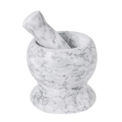 Image of Marble Pestle &amp; Mortar Set By Argon Tableware