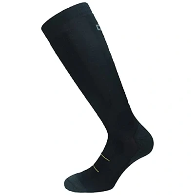 Image of 1 Pair of CAT Caterpillar Men&#039;s Long Socks with graduated compression, improve blood circulation, rapid muscle recovery (Black, 10 12)