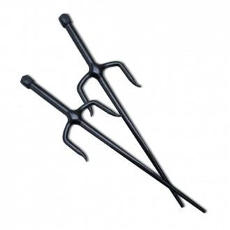 Image of Playwell Deluxe Martial Arts Adults Rubber Training Sais (sai) 19.5&quot;