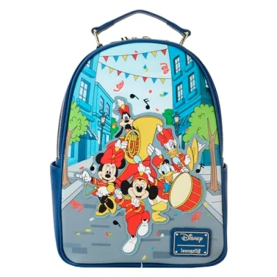 Image of Loungefly Disney Mickey Mouse Marching Band Womens Double Strap Shoulder Bag Purse