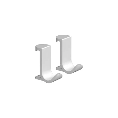 Image of Hansgrohe WallStoris Towel Hook Wide, Matt White, 27914700