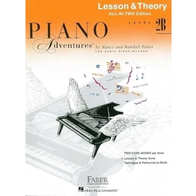 Image of Nancy Faber,Randall Faber: Piano Adventures All in Two Level 2B Lesson/Theory: