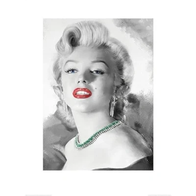Image of Pyramid International Jerry Michaels Diamonds Are A Girl&#039;s Best Friend Art Print, Paper, Multi Colour, Large Canvas