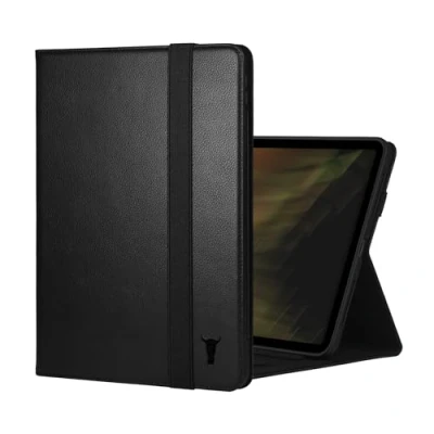Image of TORRO Case Compatible with iPad Pro 11 5th Gen (2024) Premium Leather M4 2024 Stand Function, Apple Pencil Connectivity and Wake/Sleep Function (Black)