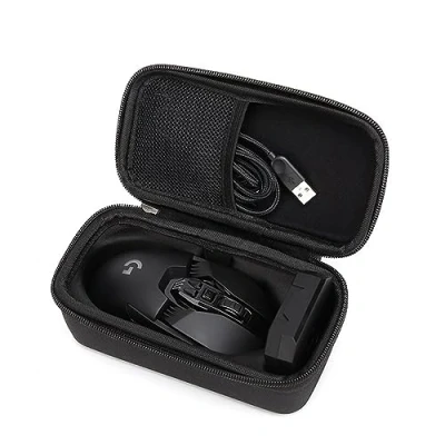 Image of Yunseity Mouse Case for Logitech G502 Gaming and Cable, Portable Hard EVA Travel Storage Case, Shockproof Black Carry