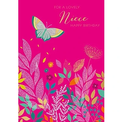 Image of The Art File Sara Miller London &quot;for A Lovely Niece&quot; Birthday Card