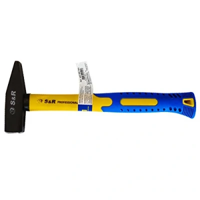 Image of S&amp;R Machinist&#039;s/Locksmith&#039;s Hammer/Engineer&#039;s Hammer 300g: Professional Fiberglass Handle
