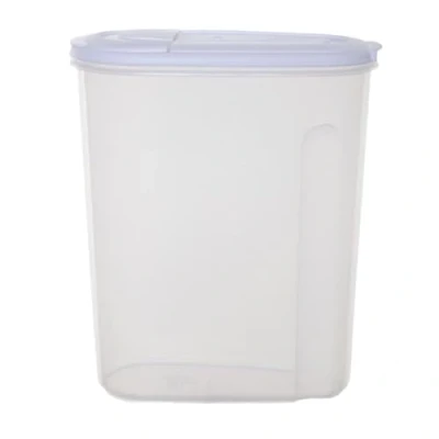 Image of Concept4u Clear Cereal Dry Food Container with White Lid 5Liter Plastic Airtight Kitchen Storage Dispenser Ideal for Home, Kitchen, Pet Food, Cereals, Pantry Organisation